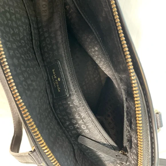 Kate Spade Reiley Laurel Way Black Satchel Purse - Picture 14 of 16